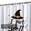 Rideau de douche crème avec 12 crochets Happy Halloween Artwork-1451138935