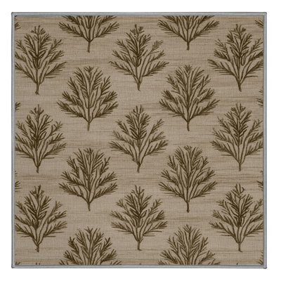 Machine Washable Botanical Gray Area Rug