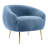 Gudbrand Velvet Barrel Chair with Ottoman-1930883030