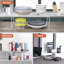 ROFAY, tablette de rangement pour armoire de cuisine, supports d'armoires 15,8 * 7,9 * 5,9 pouces, paquet de 4, blanc