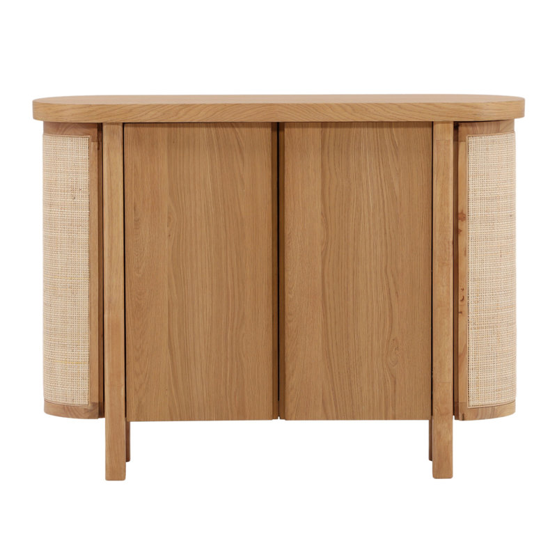 Elara 36" Tall 2-Door Sideboard Cabinet, Natural