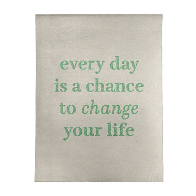 Tapis en chenille de polyester «Quotes»
