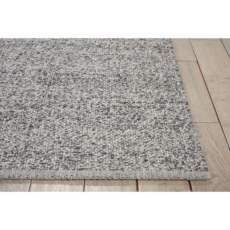 Tobiano Solid Colour Hand Woven Area Rug, Rectangle 122 x 183cm