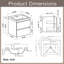 Meuble-lavabo simple 24 po avec plateau en résine intégré 24 po-1649997740