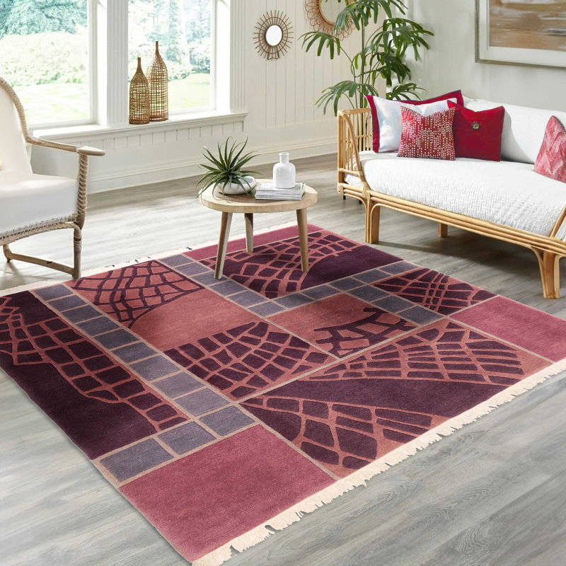 Tapis mauve Opulence 7 pi 10 po x 7 pi 10 po