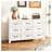 9-Drawer Metal Dresser for Bedroom, White Steel Chest of Drawers with Modern Profile