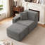Chaise longue en flanelle de fourrure de lapin rembourrée 2 pièces 2 pièces sans assemblage requis-131645553-131645557