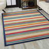 Longshore Tides Andry Striped Multi Color Indoor/Outdoor Area Rug | Wayfair