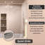 Porte de douche coulissante semi-sans cadre l 60 po x H 60 po au fini chrome-102264184