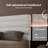 Bed frame with headboard, platform bed frame with velvet upholstered headboard and channel design-1087402770-1087402771