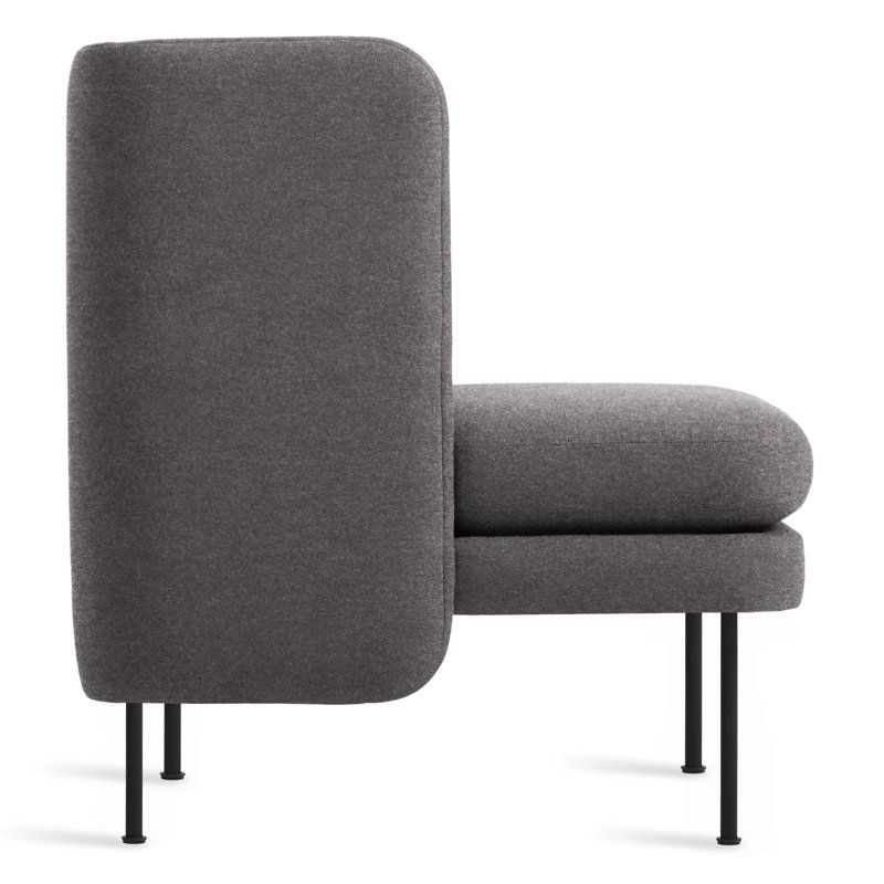 Bloke Club Chair, Gabro Gray Wool, Oblivion