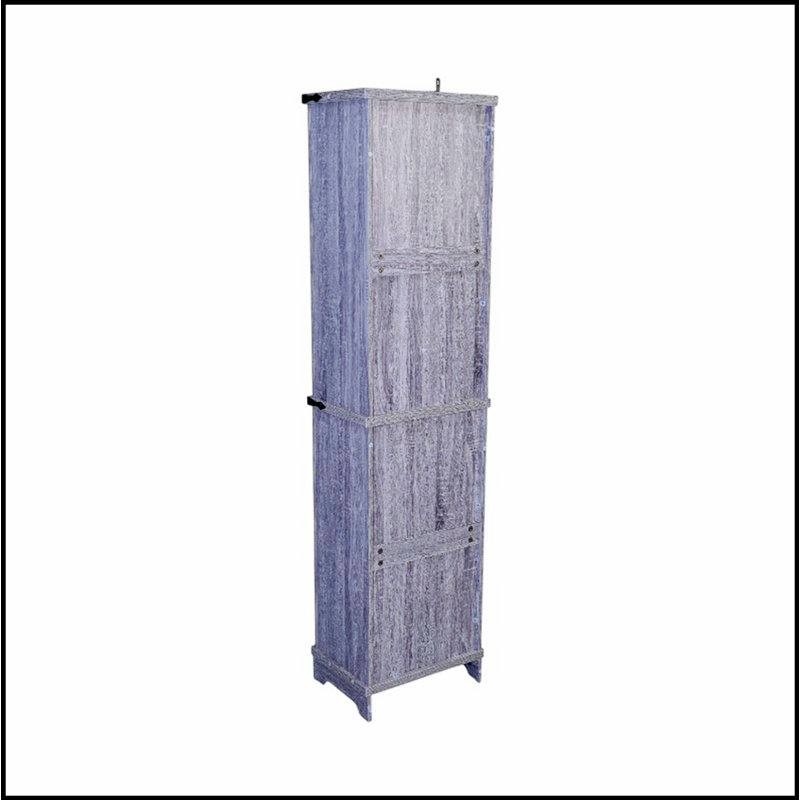 Armoire de rangement étroite avec tablettes réglables et tiroir, parfaite pour l'organisation de la salle de bain et du salon