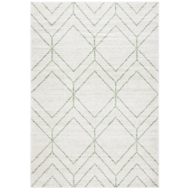 Tapis à motif géométrique Jakes Performance, Rectangle 4 pi x 6 pi