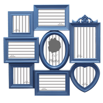 Alric Blue Matte Picture Frame