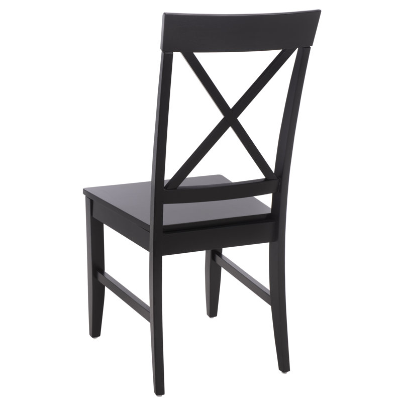 Cierra X-Back Side Chair, Black