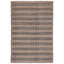 Tapis noir / naturel beige tissé à plat Giannopoulos