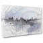 Night Skyline Of New York - Wrapped Canvas Painting-56640425