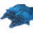 Bouno Animal Print Teal Blue Area Rug