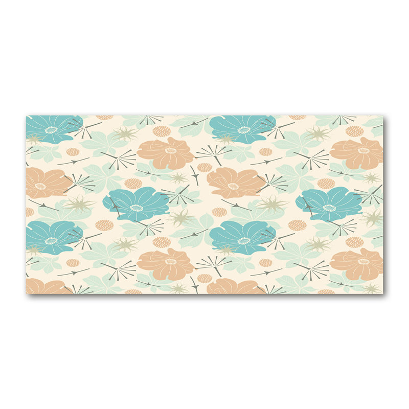 Floral Pattern - Wrapped Canvas Print, Canvas, 70cm H x 140cm W x 2cm D
