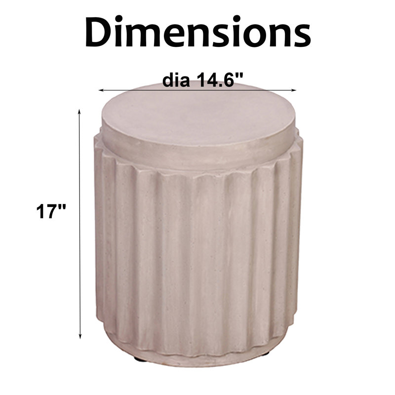 Brucelyn 14.6“ Dia Cylindrical End Table