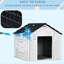Chenil moyen pour chien - en plastique d'aspect aquatique, moderne et ventilé pour petits chiens