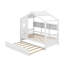 Lit simple en bois avec lit gigogne et tablette de rangement-2015431325