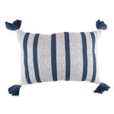 Joey Striped Cotton Decor Throw Pillow