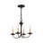 Analycia 4 - Light Steel Dimmable Chandelier