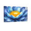 Plantes et fleurs de lotus bleu avec centre doré-1371705653