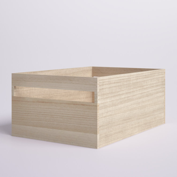 Dotted Line™ Paulownia Wood Basket