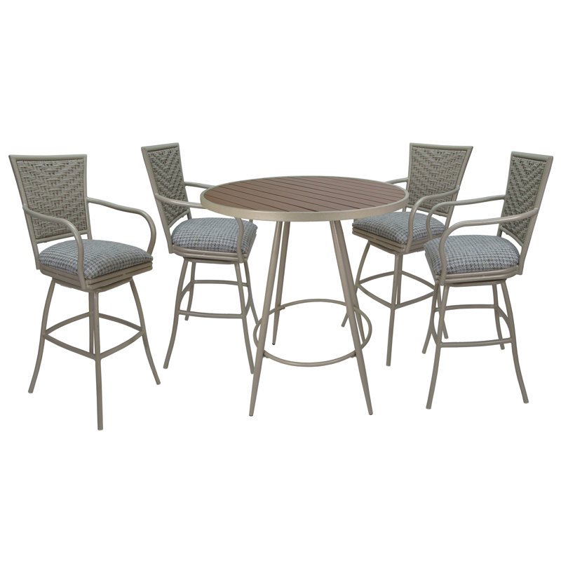 Tabouret de bar Ayeza, Taupe Coco