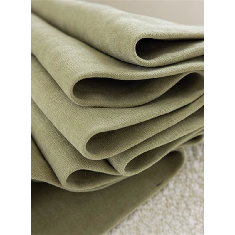 Room Darkening Single Curtain Panel, Green
