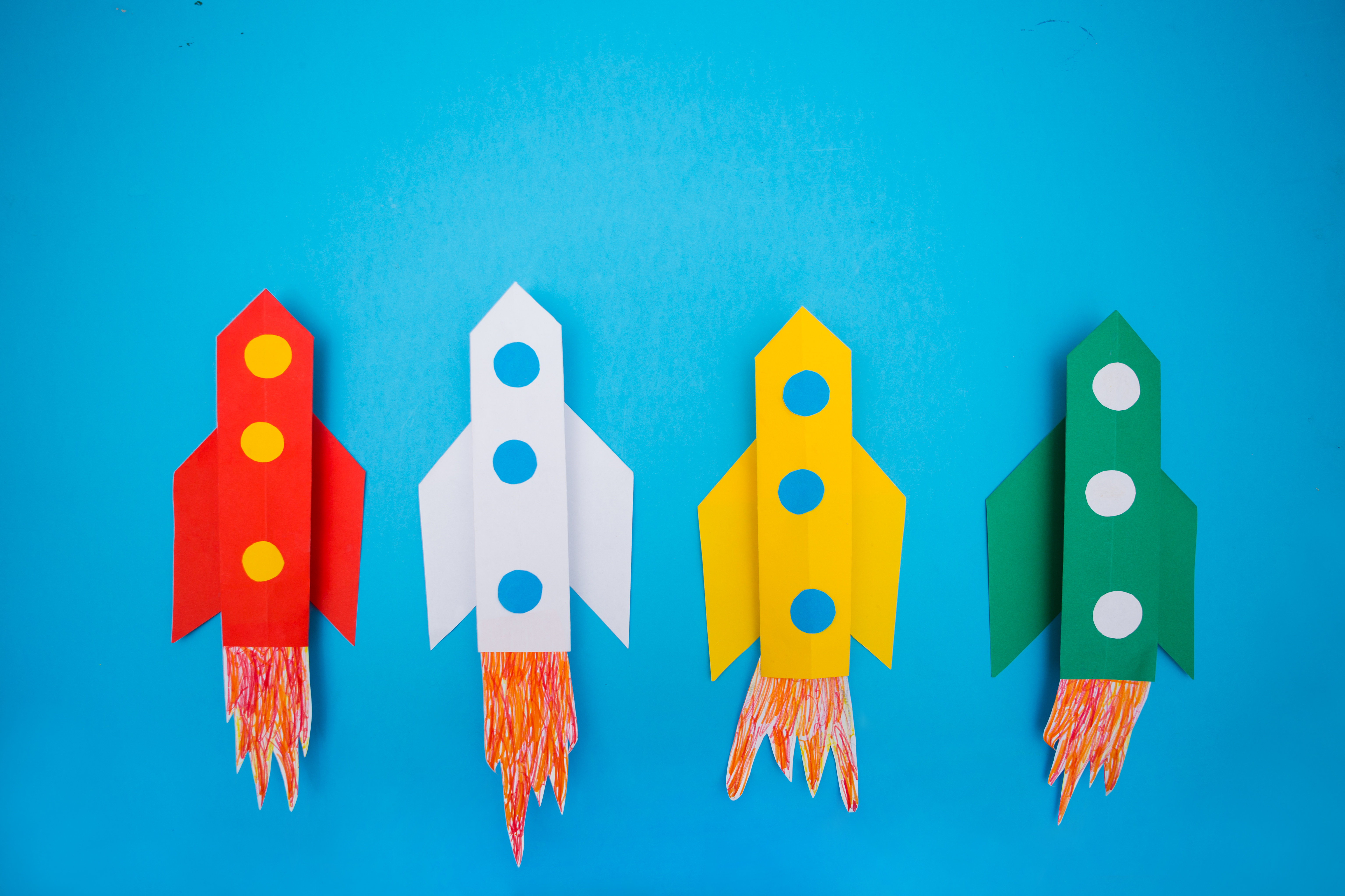 Iu Paper Rockets Hokku Designs Adelayne Paper Rockets On Canvas Photograph - Wayfair Canada