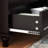 Minimalist black sideboard