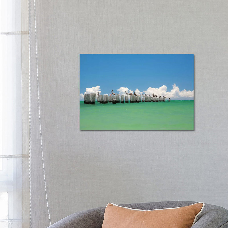 Gull Conference by Verne Varona - Gallery-Wrapped Canvas Giclée on Canvas, No Frame, 66.04 cm H x 45.72 cm W x 1.91 cm D