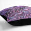 Dewdrops Upon A Lilac Leaf In Abstract Square Throw Cushion-56358563-56358565