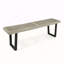 Banc d'extérieur en métal / bois-130374747