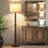 60" Vintage Farmhouse Floor Lamp Adjustable Color Temperature Standing Lamps With Linen Shade Rustic Retro Tall Light For Home Decor,Bedroom,Reading,Office-2083597456-2106216833
