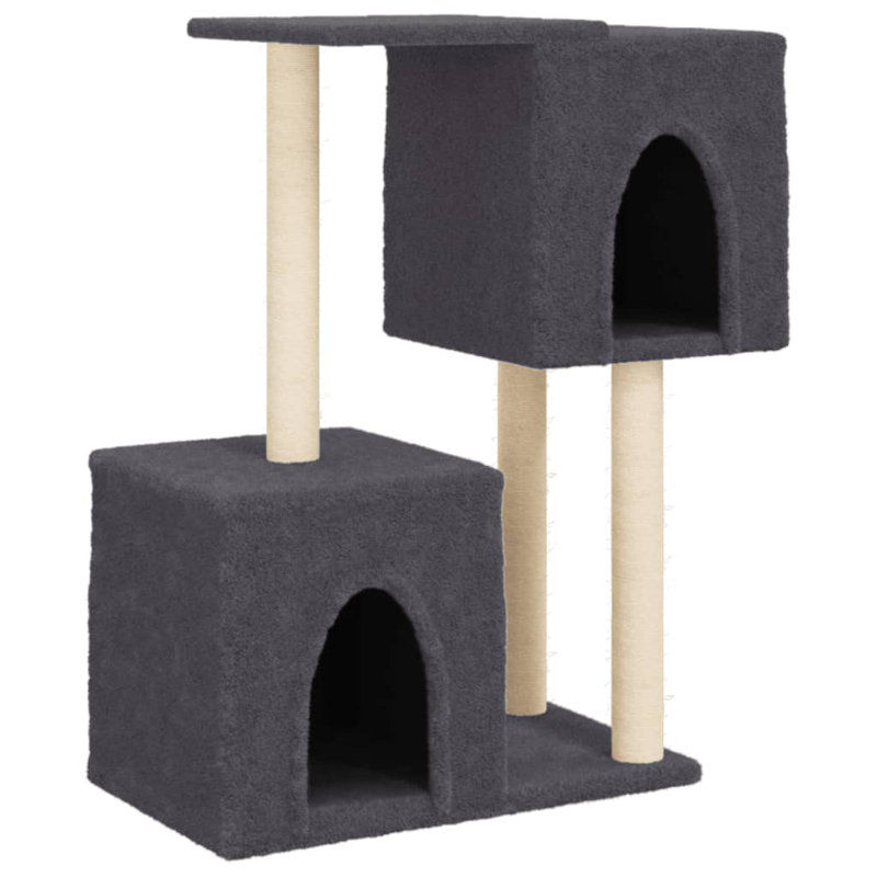 86cm H Cat Tree, Dark Grey
