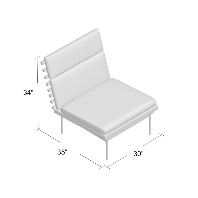 Perch Outdoor Teak Chaise Lounge, Toohey Charcoal, White