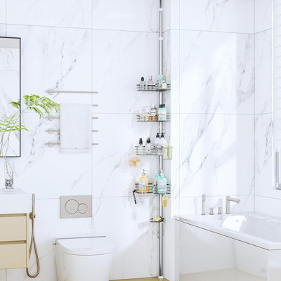 Stainless Steel Wall Bathroom Shelves