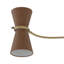 Gable Linear Chandelier (Antique Natural Brass with Russet Shade)