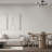 Jimika 6 - Light Sputnik Modern Linear Chandelier