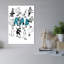 Rad Skate Cats Contemporary Winter Wall Art Print 1 Piece Wrapped Canvas Wall Art-566399706