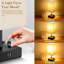Ensemble de 2 lampes de table de chevet USB entièrement réglables et à intensité variable avec 2 ports de charge USB et 2 prises de courant alternatif