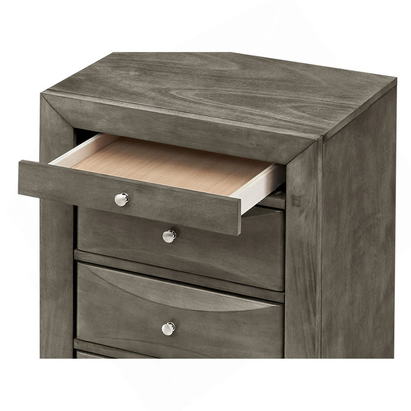 Commode 7 tiroirs pour la lingerie, gris