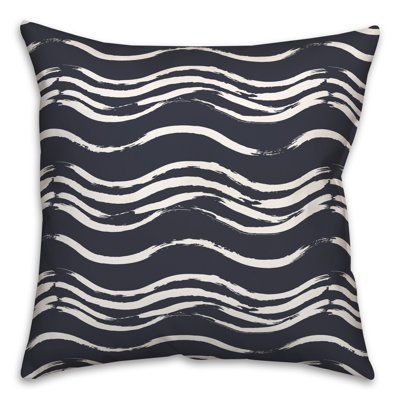 Coussin extérieur Black Waves
