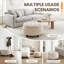 Repose-pieds capitonné avec rangement et plateau rabattable-23249732