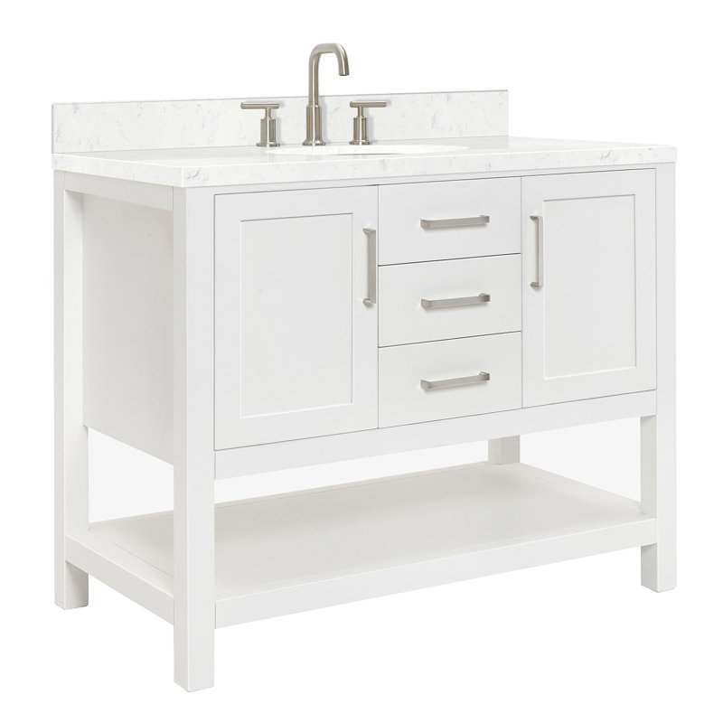 Bayhill Single Vanity, White, 54"