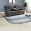 Confortable fauteuil inclinable en tissu noir de style moderne pour le divertissement à domicile